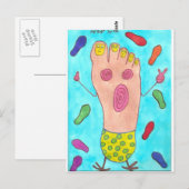 踊り足 ポストカード (正面/裏面)