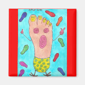 踊り足 マグネット (正面)