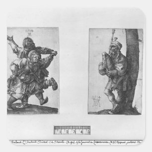 踊り農民とバグパイプ選手， 1514 スクエアシール