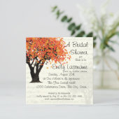 踊り開花ツリーブライダルシャワー 招待状 (スタンド正面)