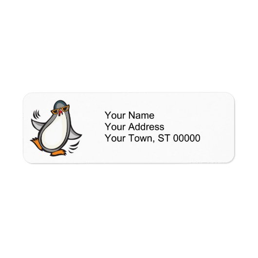 踊り間抜けペンギン ラベル (正面)