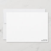 踊り離れインビチュートフラットカード 招待状 (裏面)