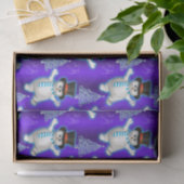 踊り雪だるまオンブルークリスマス 薄葉紙 (ギフト)