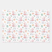 踊り雪だるまコレクション ラッピングペーパーシート (正面2)