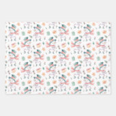 踊り雪だるまコレクション ラッピングペーパーシート (正面)