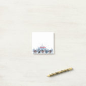 踊り雪だるま&トナカイ ポストイット (デスク上)