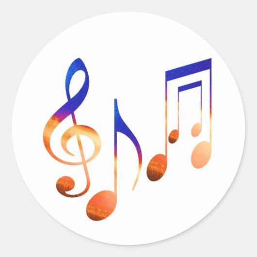 踊り音楽シンボルや象徴 ラウンドシール (正面)