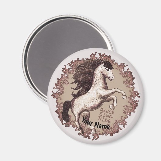 踊り馬 マグネット (正面/裏面)