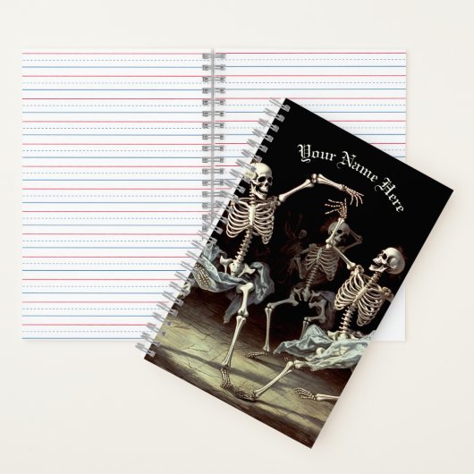 踊り骨格ゴシック結婚ズ ノートブック (内側)