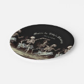 踊り骨格ゴシック結婚ズ ペーパープレート (アングル)