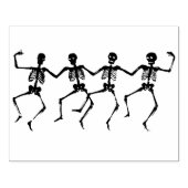 踊り骨格シルエットアートスタンプ ラバースタンプ (インプリント)