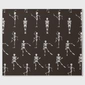 踊り骨格シームレスパターン ラッピングペーパー (フラット)