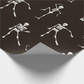 踊り骨格シームレスパターン ラッピングペーパー (角)