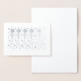 踊り骨格ハロウィン実在フォイルカード 箔カード