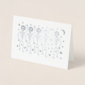 踊り骨格ハロウィン実在フォイルカード 箔カード (正面)