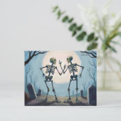 踊り骨格ハロウィン絵を描ズ シーズンポストカード (スタンド正面)