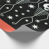 踊り骨格ハロウィーンラッピング紙 ラッピングペーパー (角)