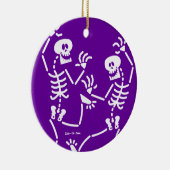 踊り骨格 セラミックオーナメント (右)