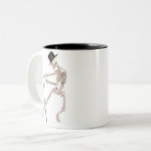 踊り骨格 ツートーンマグカップ (正面左)