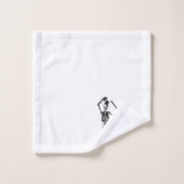 踊り骨格 バスタオルセット (ウォッシュタオル)