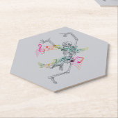 踊り骨格 ペーパーコースター (アングル)