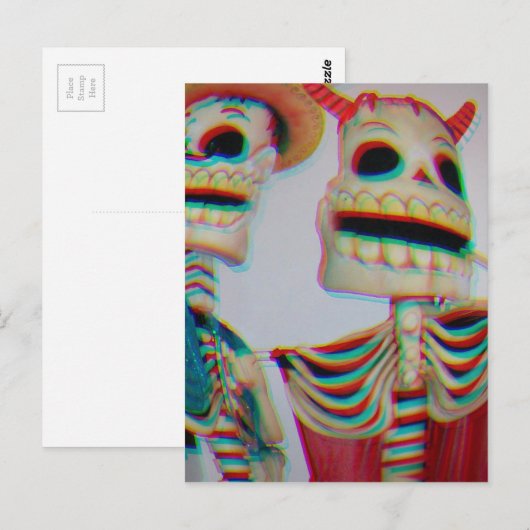 踊り骨格 ポストカード (正面/裏面)