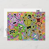 踊り骨格 ポストカード (正面/裏面)