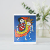 踊り骨格 ポストカード (スタンド正面)