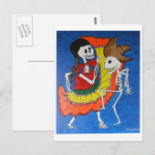 踊り骨格 ポストカード (正面/裏面)