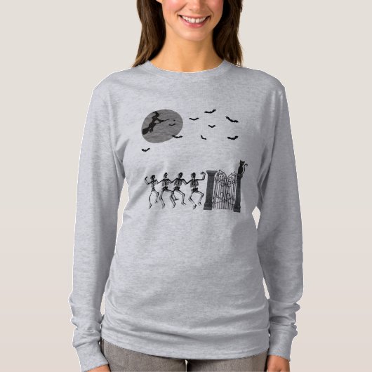 踊り骨格 Tシャツ (正面)