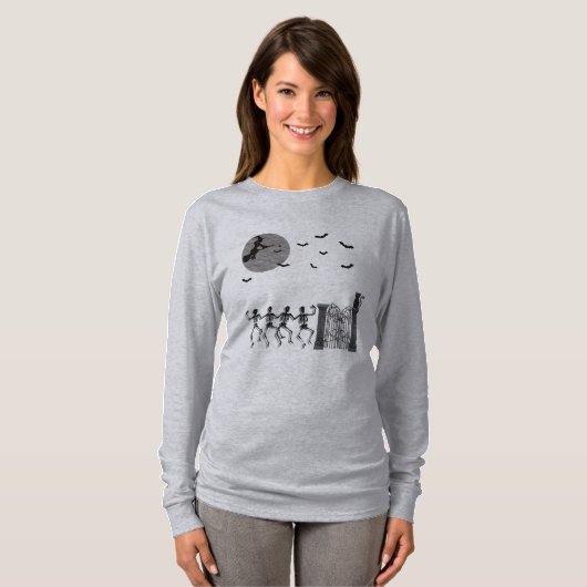 踊り骨格 Tシャツ (正面フル)