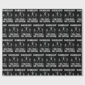 踊り骨格X線放射学ユーモア ラッピングペーパー (フラット)