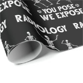 踊り骨格X線放射学ユーモア ラッピングペーパー (ロールコーナー)