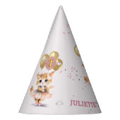 踊り魅力的キットンフォトファースト誕生日ガール パーティーハット (左)