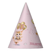 踊り魅力的キットンフォトファースト誕生日ガール パーティーハット (左)