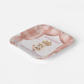 踊り魅力的キットンフォトファースト誕生日ガール ペーパープレート (傾斜あり)