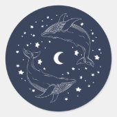 踊り鯨 ラウンドシール (正面)