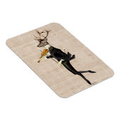 踊り鹿とバイオリン2 マグネット (右側)