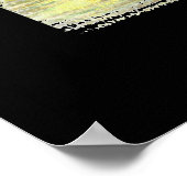 踊り黒猫アートポスタープリント ポスター (角)