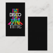 踊り80s 90sパーティーミュージックディスコレトロ 名刺 (正面/裏面)