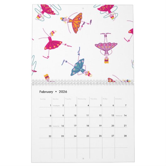 踊り カレンダー (2月 2026)