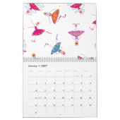 踊り カレンダー (1月 2027)