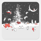 踊り スクエアシール (正面)