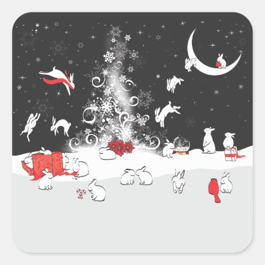 踊り スクエアシール (正面)