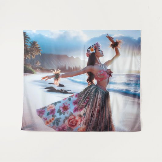 踊り タペストリー (正面(横))