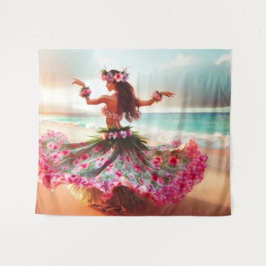 踊り タペストリー (正面(横))