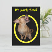 踊り·パグル·バースデー·パーティー 招待状 (スタンド正面)