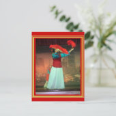 踊り（ファンあり） ポストカード (スタンド正面)