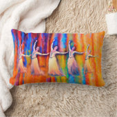 踊り ランバークッション (ブランケット)