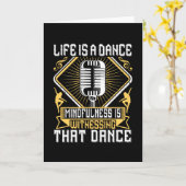 踊り – 人生は踊り カード (黄色い花)